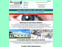 Tablet Screenshot of hurricanemedical.com